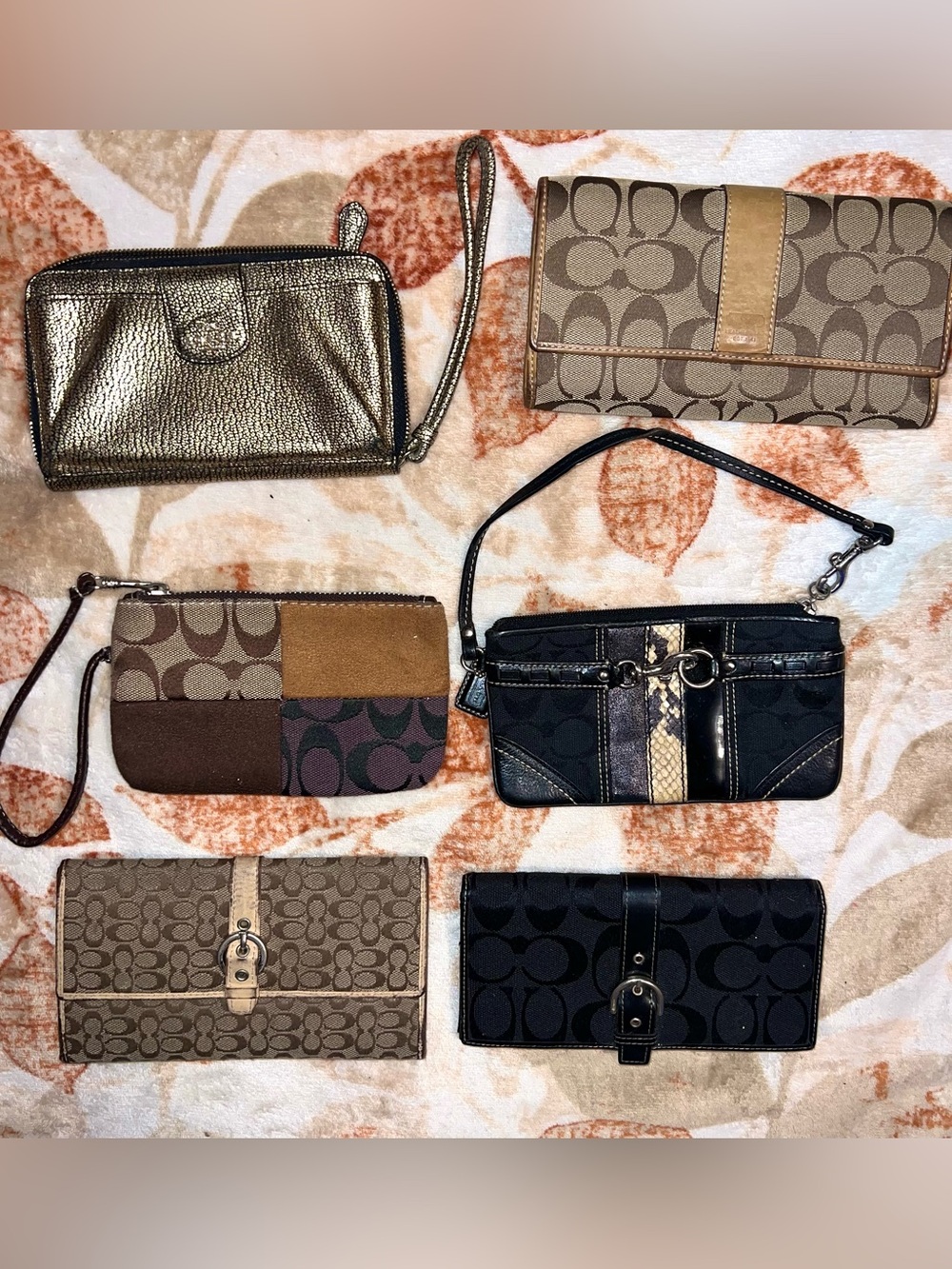 Y2K COACH WRISTLETS AND WALLETS BUNDLE